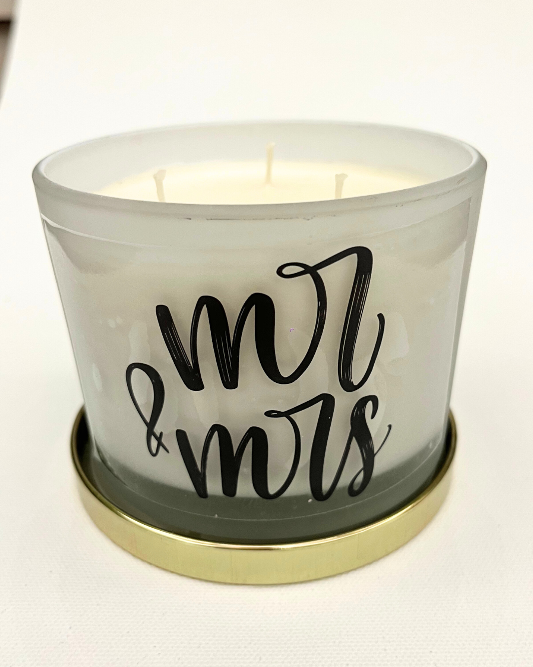 Mr. & Mrs: 3-Wick Soy Wax Candle