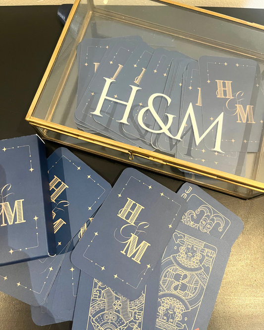 Custom Playing Cards with Glass Box