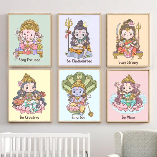 Godly Ensemble: A5 Illustration Photo Frames