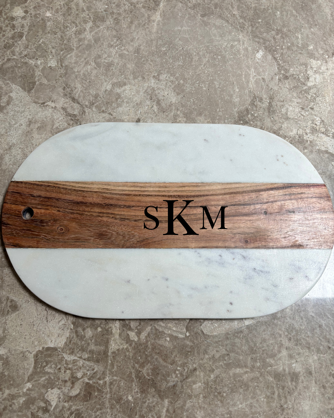 Marble & Wood Cheese Board