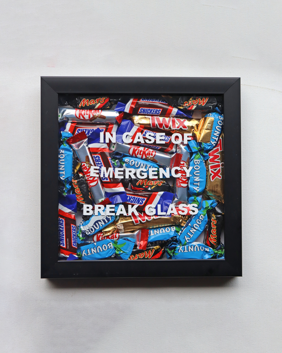 Break in Case of Emergency Chocolate Frame