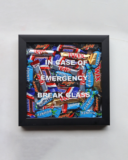 Break in Case of Emergency Chocolate Frame