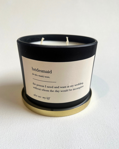 Bridesmaid Business: 3 Wick Candle