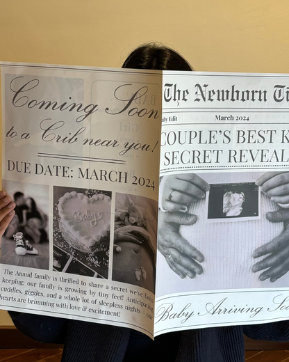 Baby Announcement Newspaper