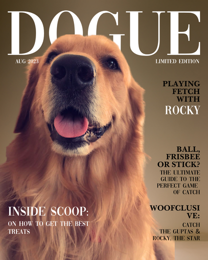 Dogue Cover Photo Frame (Black Frame)