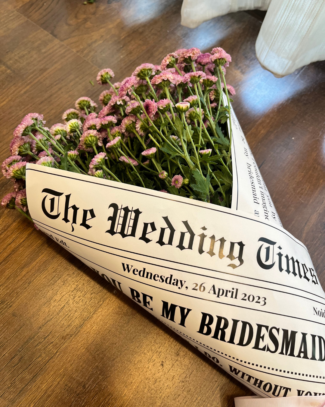 Flower Bouquet with Polaroids