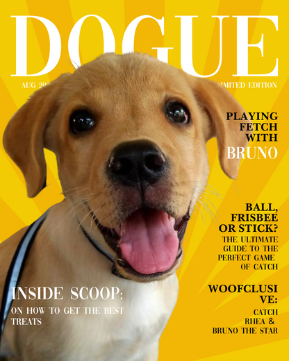 Dogue Cover Photo Frame (Black Frame)