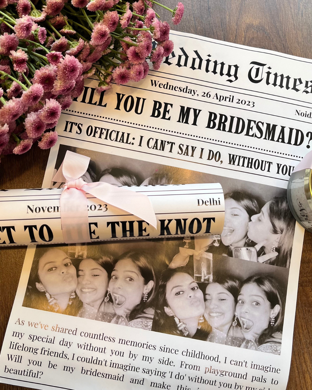 Bridesmaid Newspaper