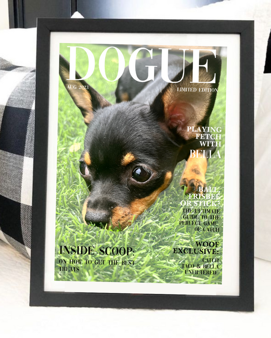 Dogue Cover Photo Frame (Black Frame)